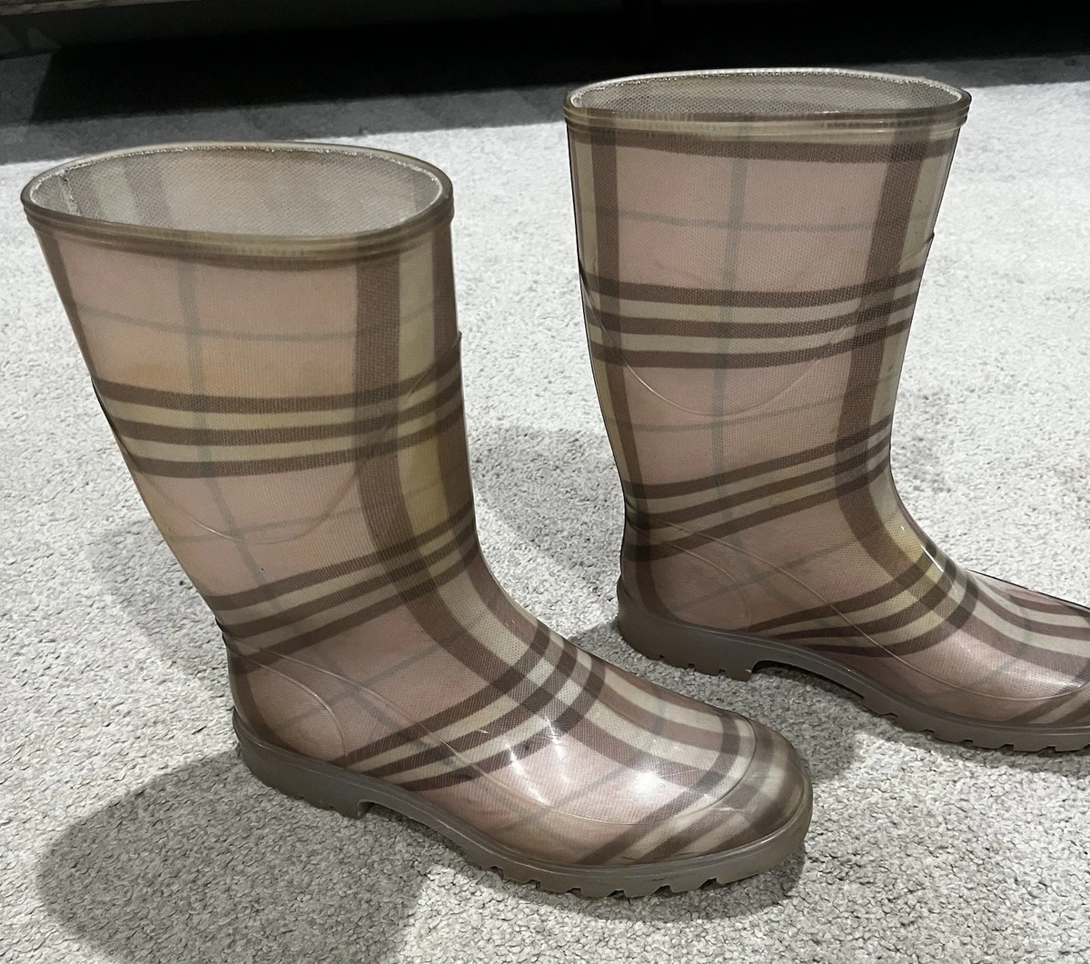 Burberry Women's Check Rain Boot for sale | eBay