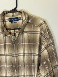 Ralph Lauren Classic Fit Long Sleeve Button Down Men's Flannel Shirt 3XB 3XLB - Picture 1 of 6