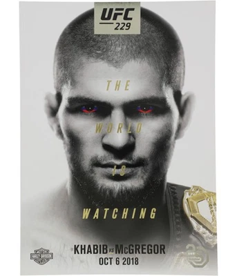 UFC Unisex  229 Khabib vs McGregor Official Program, White, One Size - Image 1 of 4