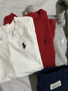 Lot Of 8 Children’s 6, 7, 8 Summer Polo Ralph Lauren Shorts And Shirts - Picture 1 of 18