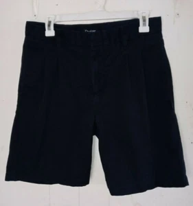 Boys Parker School Uniform Navy Pleated Shorts Size 30H adjustable 30x9 - Picture 1 of 4