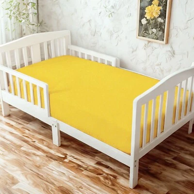 Stretchy Crib Sheets Fitted for Standard Crib & Toddler Mattress 52"x28" 2 Pack - Image 1 of 4
