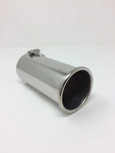 Stainless Steel Rolled Tip Exhaust 45mm - 65mm Top Quality Exhaust Tip - Picture 1 of 8