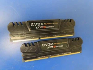 Fully Tested EVGA 8GB (4GBX2) DIMM 1600MHz PC3-12800 DDR3 Memory 08G-D3-1600-MR - Afbeelding 1 van 2