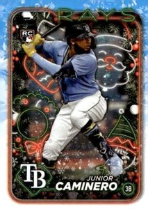 Junior Caminero 2024 Topps Holiday - RC #H25 - Tampa Bay Rays - Picture 1 of 2