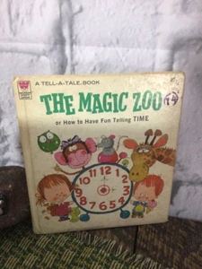 The Magic Zoo or How to Have Fun Telling Time 1972 libro Whitman vintage - Imagen 1 de 11