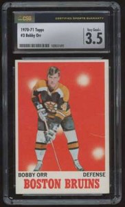 1970-71 Topps Bobby Orr #3 Boston Bruins CSG 3.5