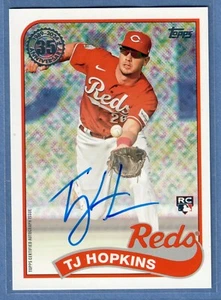 2024 Topps Update TJ Hopkins Rookie Auto 1989 Topps #89BA2-TH Reds RC SP - Picture 1 of 2