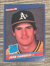 JOSE CANSECO 1986 Donruss Rated Rookie #39 Rookie Card