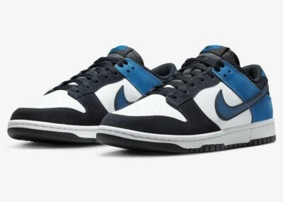 Nike Dunk Low Retro NAS Para hombres Talla 9.5 Summit Blanco/Azul Industrial FD6923 100 Foto 1 de 4