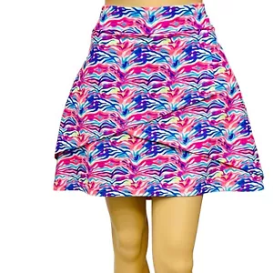Gonna Tzu Tzu Under Sea Samba Skort Golf Tennis a strati/strati pull on 2XL nuova senza etichette - Foto 1 di 11
