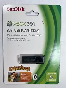SanDisk USB FLASH DRIVE 8GB For XBOX 360 Brand NEW & Sealed Official - Picture 1 of 2