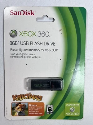 SanDisk USB FLASH DRIVE 8GB For XBOX 360 Brand NEW & Sealed Official - Image 1 of 2
