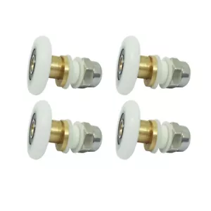 4PCS Hanging Wheel Sliding Door Sliding Rollers Glass Shower Door Replacement - Picture 1 of 9