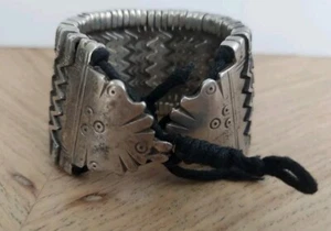 Vintage Bracelet Old Silver Traditional Handmade Weight 107 grams. 6.50L x 1.50W - Picture 1 of 8