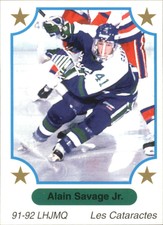 1991-92 7th Inning Sketch QMJHL #69 Alain Savage Jr.