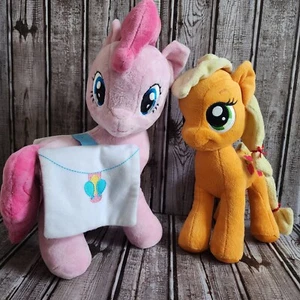 My Little Pony Zoobies PINKIE PIE’S PARTIES W/ Story Book / MLP Apple Jack Plush - Picture 1 of 14