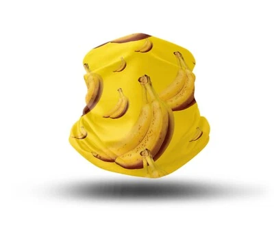 Polaina para cuello cubierta facial de tela lavable con diseño único de plátano hecha en la UE Foto 1 de 4
