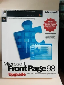 Microsoft Frontpage 98 UPGRADE _ CD-ROM_Retail Box - Picture 1 of 5