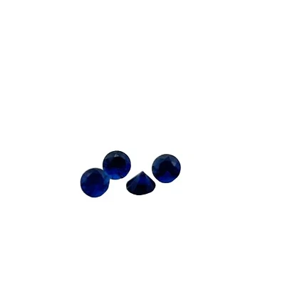 .15ct Loose Round Cut Lab Created Blue Sapphire Gemstone 3.5mm - Изображение 1 из 2