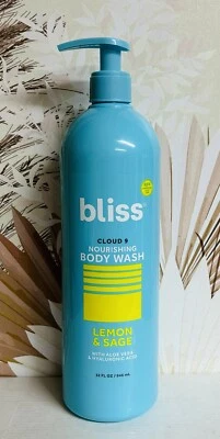 Bliss ~ Jabón corporal nutritivo de limón y salvia con aloe vera y ácido hialurónico 32 oz Foto 1 de 2
