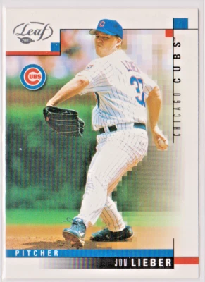 Jon Lieber Chicago Cubs Pitcher 2003 Leaf Card # 142 Near Mint - Image 1 of 3