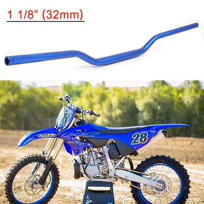Guidão de gordura 1-1/8" 28mm rastreador de cintura baixa para Yamaha YZ450F YZ250 YZ125 azul - Imagem 1 de 4