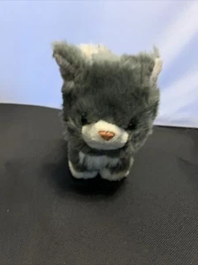 American Girl Puppe Haustier 5,5 Zoll Plüsch grau und weiß Katze beweglich FFD67 2017 AR - Bild 1 von 7