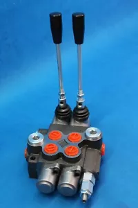 VÁLVULA 2X DW válvula de control manual monobloque válvula hidráulica 40l/min 2 compartimentos - Imagen 1 de 9