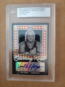 Hulk Hogan 1/1 Autogramm Prism Black Proof 2021 Leaf Pop Century WWE WWF - Bild 1 von 2