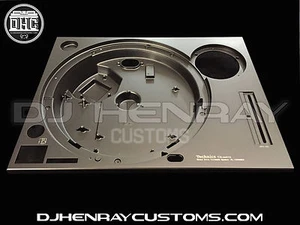 Zócalo technics 1200 mk2 (placa superior) recubierto en polvo profesionalmente y grabado con láser - Imagen 1 de 4