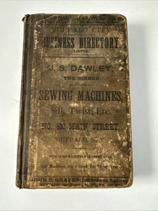 Directorio de Buffalo & Erie County 1870, Nueva York - Historia de la ciudad local - Antiguo - Imagen 1 de 14