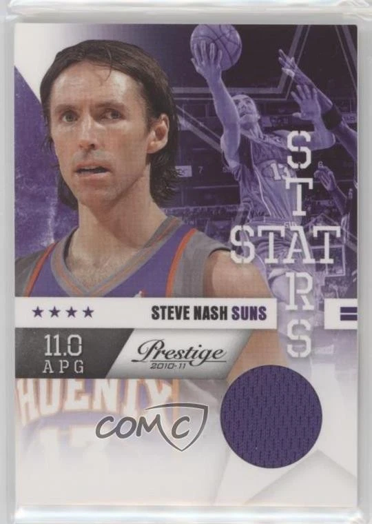 2010-11 Prestige Stat Stars Materials /249 Steve Nash #14 HOF - Image 1 of 2