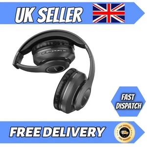 Wireless Bluetooth 5.0 Headphones Noise Cancelling Over-Ear Stereo Earphones UK - Picture 1 of 5