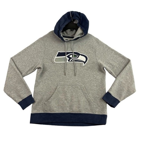 VETEMENTS Felpa con cappuccio pullover NFL Seattle Seahawks uomo grigio medio blu cappuccio abbigliamento squadra