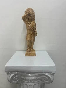 Cigar Store Indian Chief Tobacco Shelf Display, Ceramic, 12", Vintage (1973) - Picture 1 of 9