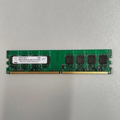 PQI 1GB DDR2 SDRAM CL5 PC2-5300 667MHz non-ECC Unbuffered MEADR422LA0113-07D6 - Image 1 of 4
