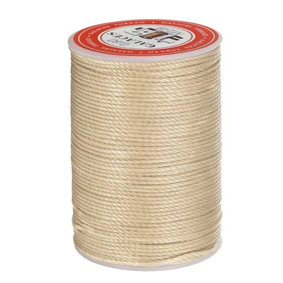 Round Waxed Thread for Leather Sewing, 60 Yards/55m, 0.8mm, Dark Linen - Image 1 of 4