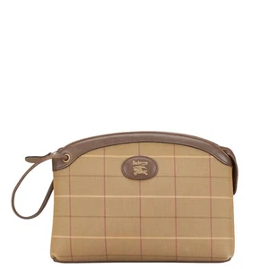 BURBERRY check Clutch bag business bag Women 【Used】 - Picture 1 of 7