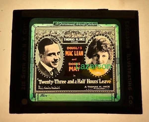THOMAS H INCE MAGIC LANTERN GLASS SLIDE DORIS MAY DOUGLAS MACLEAN 1919 - Picture 1 of 1