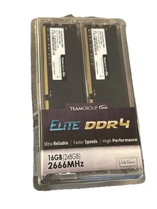 Teamgroup Elite DDR4 16Gb Kit (2 X 8Gb) 2666Mhz High Performance - Picture 1 of 6