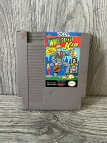 1990 Wall Street Kid Nintendo NES Video Game Cartridge Tested & Works OEM Cart