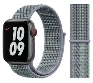 Véritable Apple Nike Nylon Sport Boucle Montre Bande - Obsidienne Mist - 38mm - Photo 1 sur 7