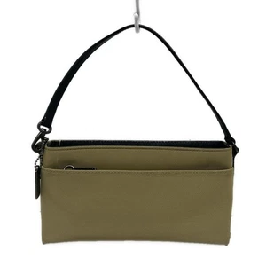 Auth COACH - 7407 Beige Black Nylon Leather Handbag - Picture 1 of 8