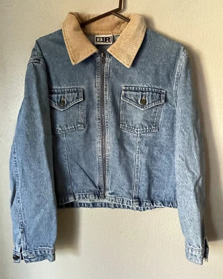 Denim Jacket VTG, B.P. Nordstrom Women’s Size XL, Corduroy Collar J709 - Image 1 of 4