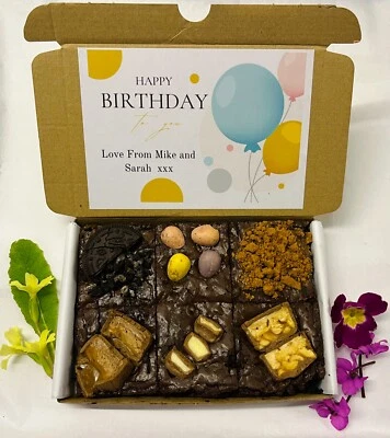 Buzón Personalizado Regalo Postal - Brownies de Lujo Triple Chocolate Cargado Foto 1 de 3