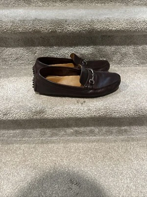 Men's COLE HAAN Horsebit Loafers Moc Toe Brown Shoes Silver Horsebit Size-10.5 D - Image 1 of 4