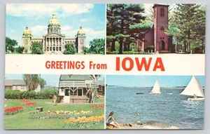 Postcard Multi View Iowa - Bild 1 von 2