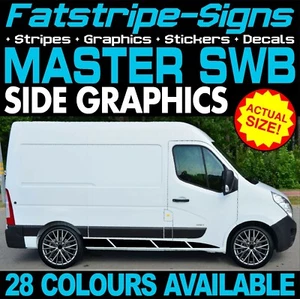 passend für RENAULT MASTER SWB L1 GRAFIK AUFKLEBER STREIFEN DECALS DAY VAN CAMPER - Bild 1 von 2