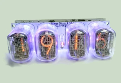 Assembled Nixie tube clock v2.3 IN-12 tube multicolor RGB backlight, no case - Image 1 of 4